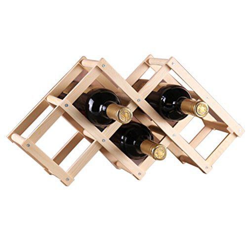 Складной деревянный стеллаж для вина